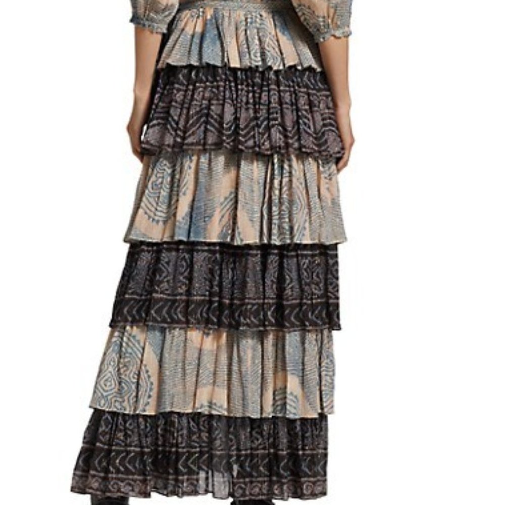 Ulla Johnson Emi Printed Tiered Maxi Dress - Picture 2 of 4